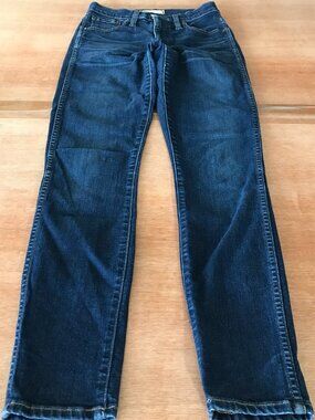 Madewell 10" High Rise Skinny Skinny Jeans Women 24 Blue Dark Wash Stretch 18091